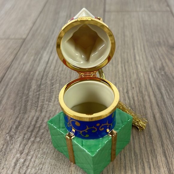 Perfect Lenox Hinged Christmas Gift Boxes Ornament Trinket Box - Picture 3 of 8